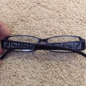 Brand new Fendi blue and black translucent frames Fendi Fe40144I S (54 - 17) with Blue lenses and Black frame  main image 3